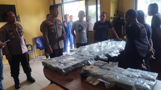 Kinerja Nyata; Polres Bengkalis Gagalkan Penyelundupan 65 Kg Sabu Asal Malaysia